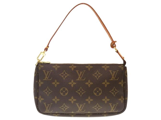 Louis Vuitton Pochette Accessoires Brown Cloth  ref.1149598