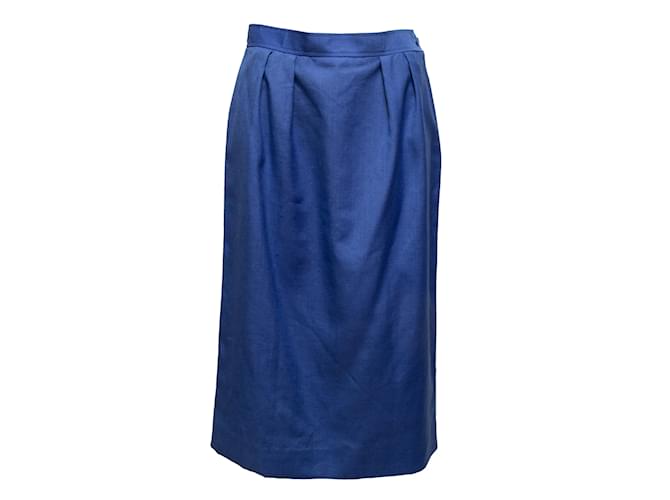 Vintage azul Courreges lápiz falda tamaño US XS Sintético  ref.1149873