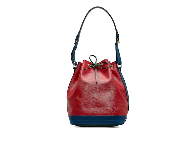 Bolsa Louis Vuitton Epi Tricolor Noe GM Vermelha Vermelho Couro  ref.1150181