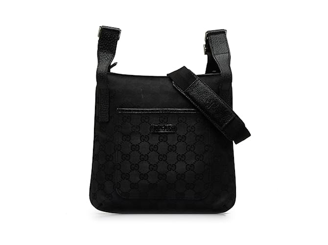 Black Gucci GG Canvas Crossbody Cloth  ref.1150186