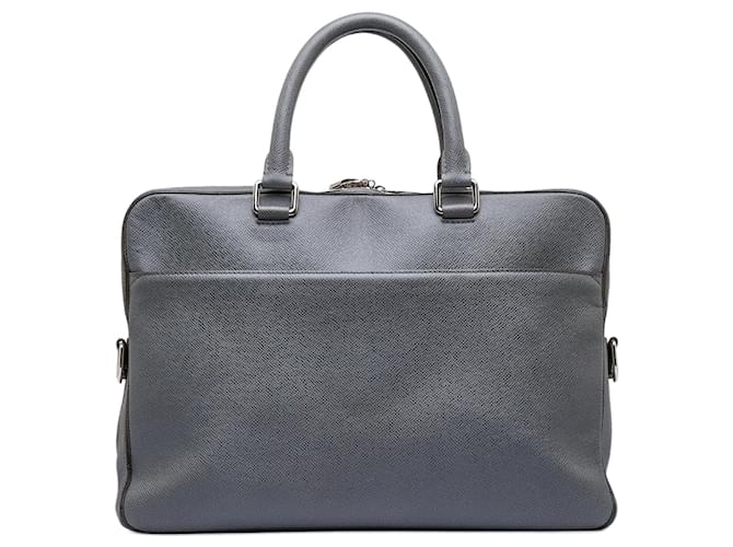 Gray Louis Vuitton Taiga Porte-Documents Business MM Leather  ref.1150190