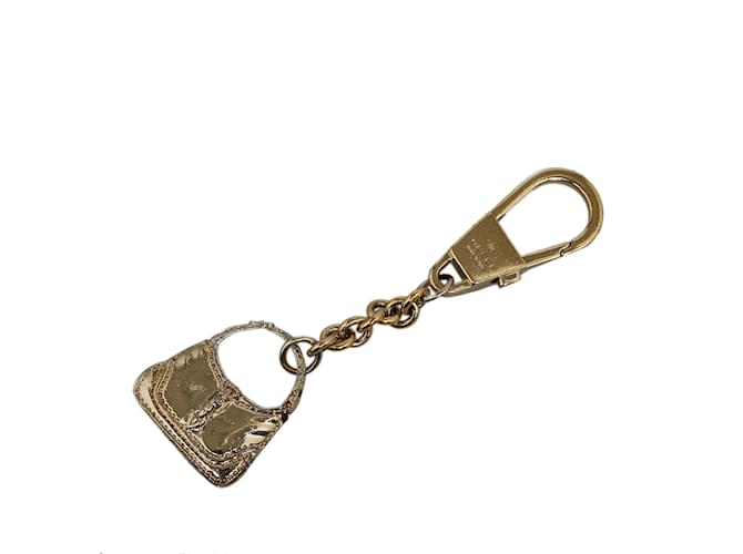 Gold Gucci Jackie Bag Charm Key Chain Golden  ref.1150268