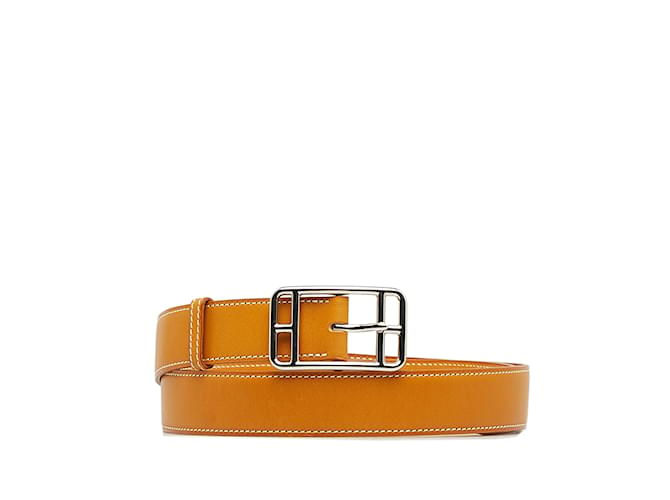 Hermès Orange Hermes Etriviere Belt EU 95 Leather  ref.1150286