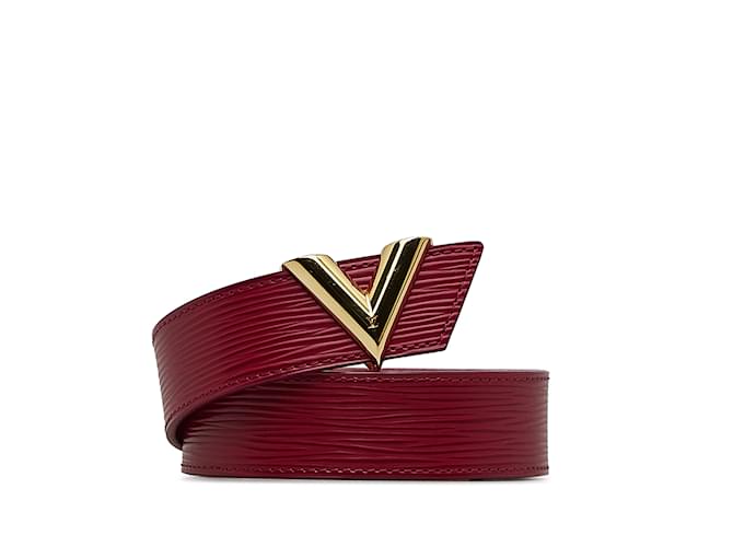Cinto Louis Vuitton Epi Essential V roxo UE 80 Couro  ref.1150292