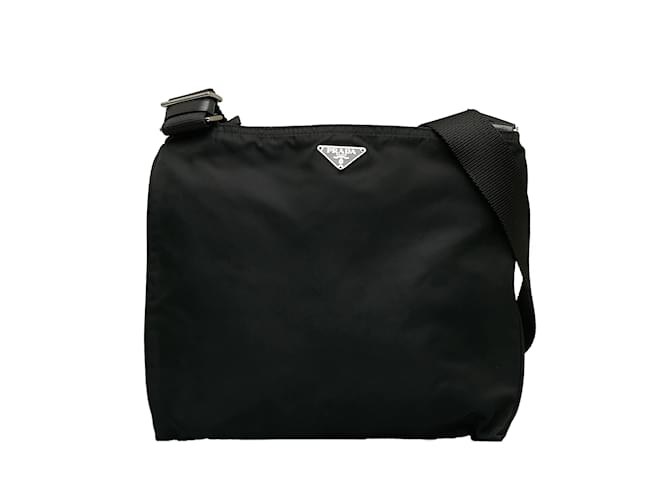 Black Prada Tessuto Crossbody Bag Cloth  ref.1150306