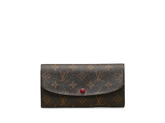 Brown Louis Vuitton Monogram Emilie Wallet Cloth  ref.1150349