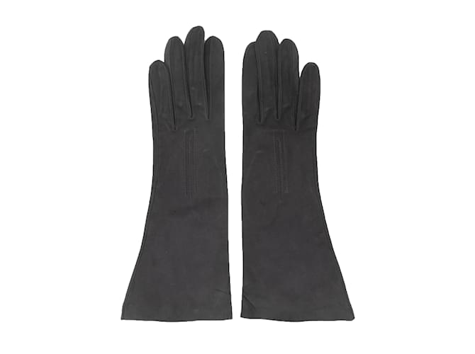 Hermès Vintage Grey Hermes Suede Gloves Size US XS  ref.1150390