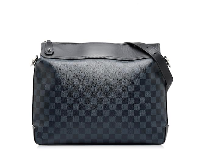 Blue Louis Vuitton Damier Cobalt Greenwich Messenger Crossbody Bag Leather  ref.1150464