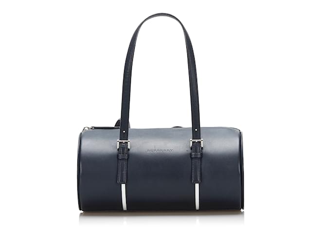 Blue Burberry Leather Shoulder Bag  ref.1150641