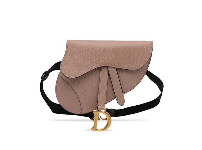 Tan Dior Leather Saddle Belt Bag Camel  ref.1150721