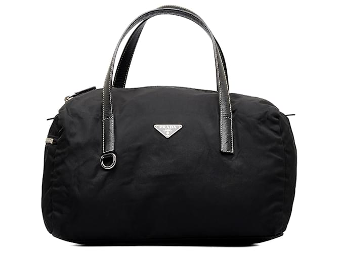 Tote Black Prada Tessuto Handbag Leather  ref.1150769
