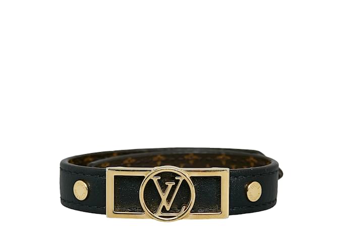 Black Louis Vuitton Reversable Dauphine Wrap Bracelet Cloth  ref.1150846