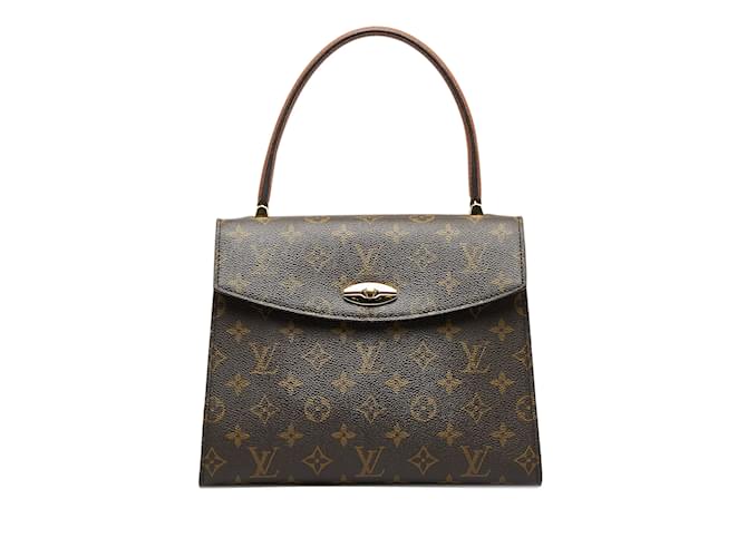 Brown Louis Vuitton Monogram Malesherbes Handbag Leather  ref.1151114