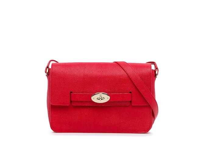 Mulberry Borsa a tracolla Bayswater gelso rosso Pelle  ref.1151145