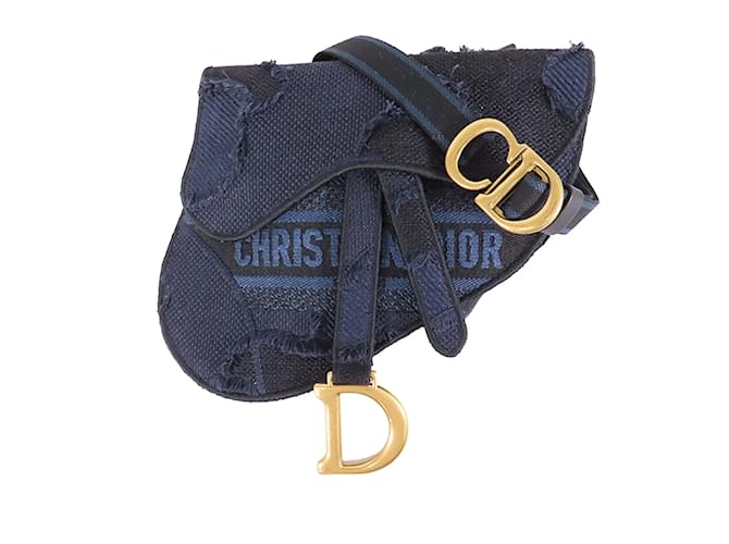 Blue Dior Camouflage Saddle Belt Bag Cloth  ref.1151334
