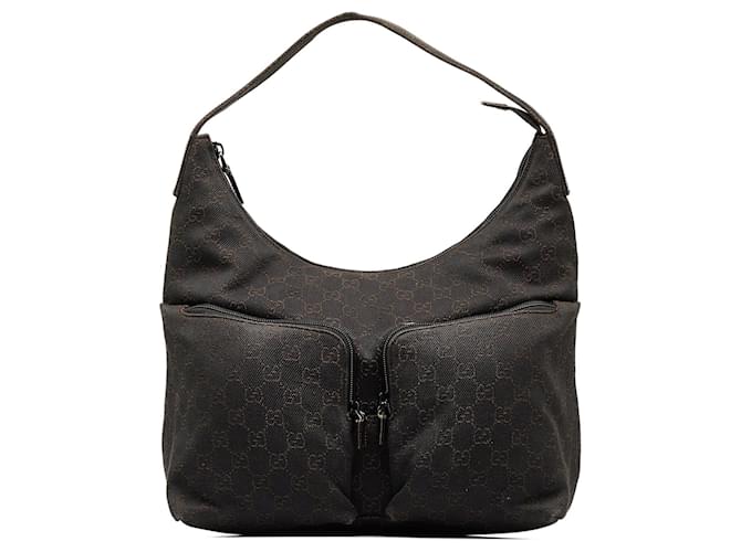 Brown Gucci GG Canvas Shoulder Bag Cloth  ref.1151343
