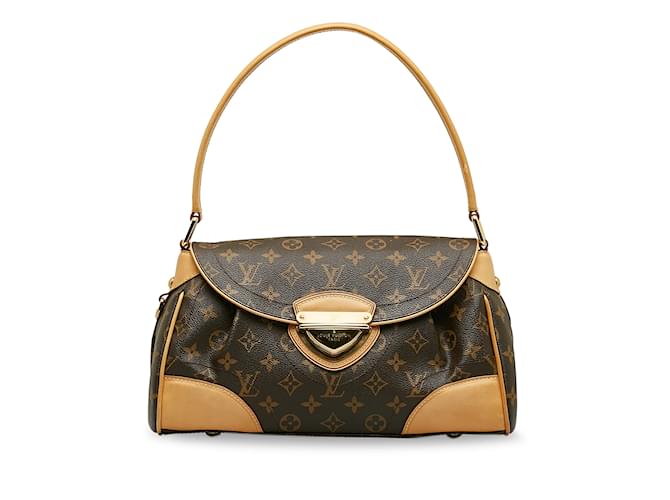 Brown Louis Vuitton Monogram Beverly MM Shoulder Bag Leather  ref.1151360