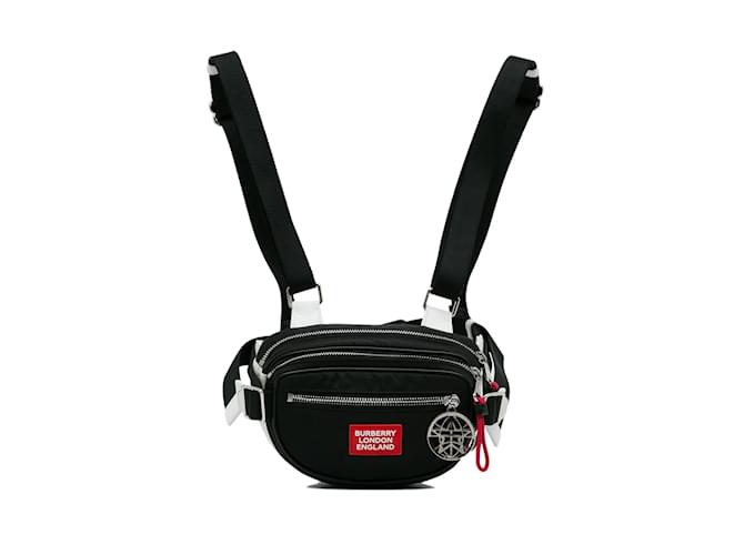 Black Burberry Nylon Belt Bag Cloth  ref.1151363