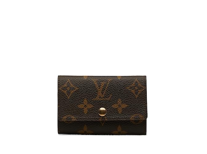 Monograma Louis Vuitton Marrom 6 Chaveiro Lona  ref.1151427