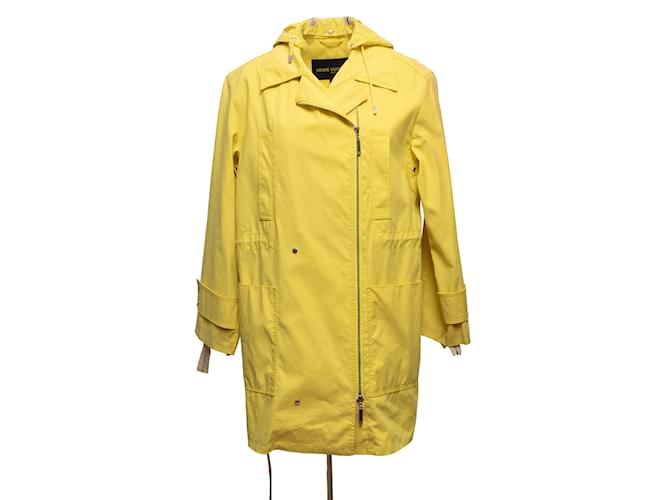 Manteau coupe-vent à capuche jaune Louis Vuitton Taille M Synthétique  ref.1151484