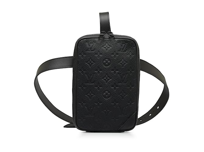 Black Louis Vuitton Monogram Empreinte Utility Side Bag Cuir Noir  ref.1151695