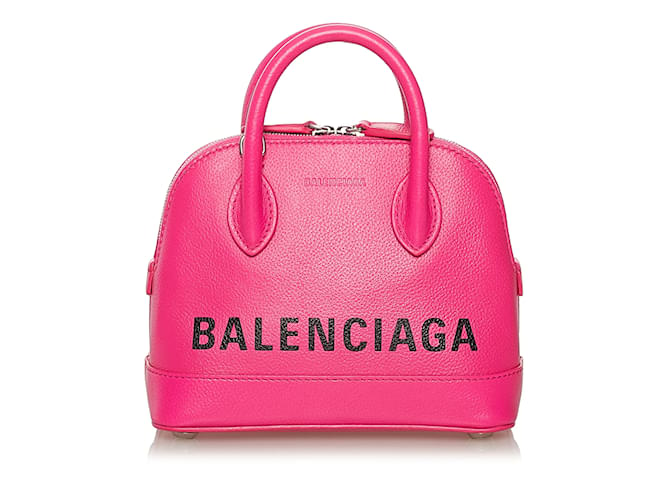 Pink Balenciaga Ville XXS Satchel Leather  ref.1151716