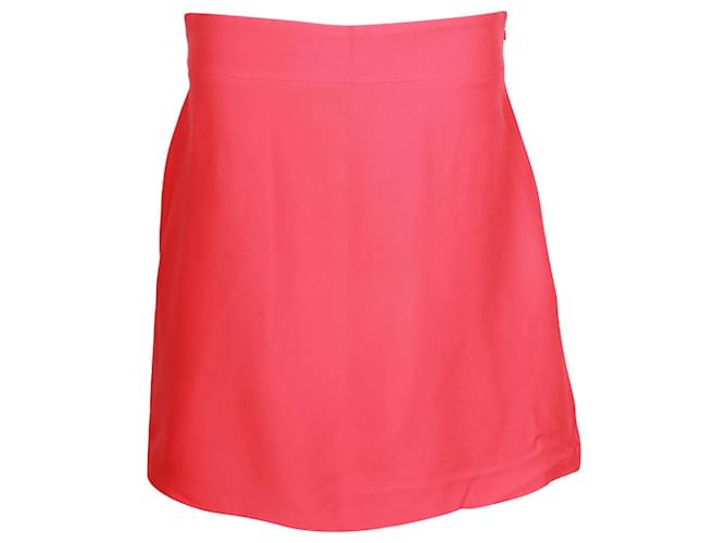 Miu Miu A-Line Mini Skirt in Red Viscose Cellulose fibre  ref.1151846