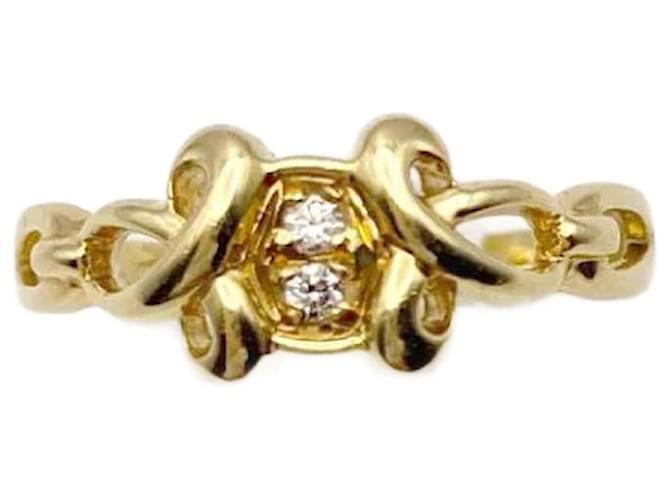 Dior 18K Diamond Ring Metal Gold  ref.1151885