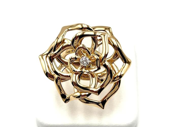 Piaget Anel Rosa Diamante Dourado Metal  ref.1151891