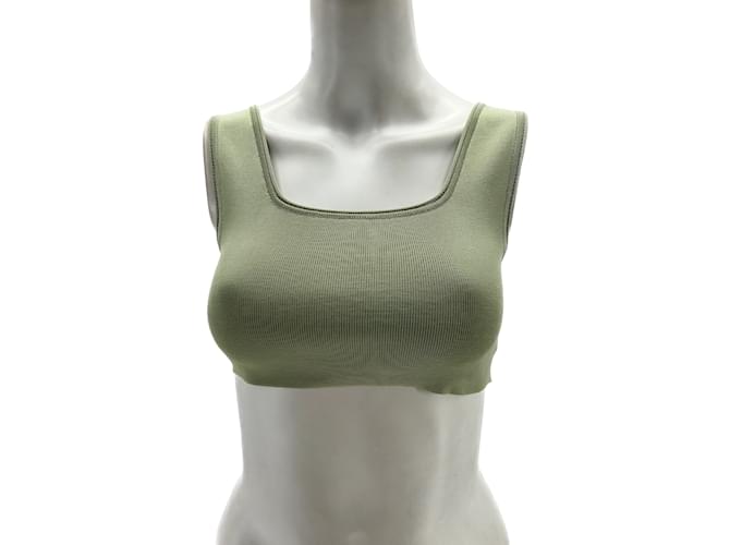 Autre Marque LOW CLASSIC  Tops T.International S Polyester Green  ref.1151901