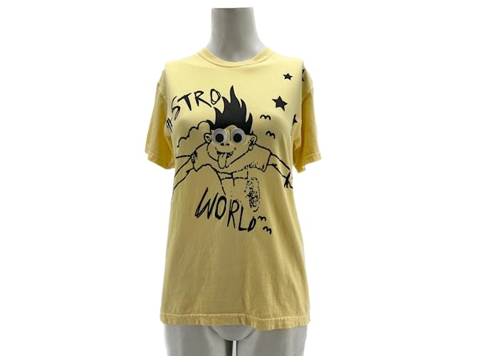 Autre Marque Camisetas ASTROWORLD.Algodón S Internacional Amarillo  ref.1151906