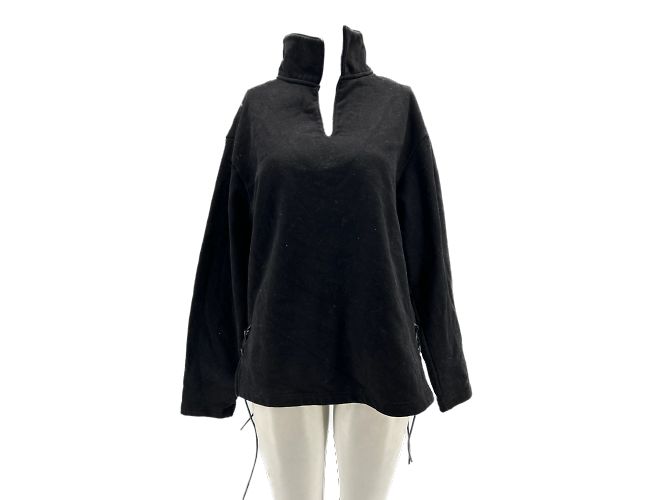 Autre Marque Nicht Signiert / Unsignierte Strickwaren T.International M Baumwolle Schwarz