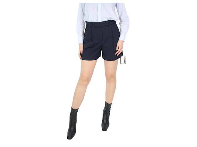 Red Valentino Navy blue pleated shorts - size IT 40 Viscose  ref.1152002