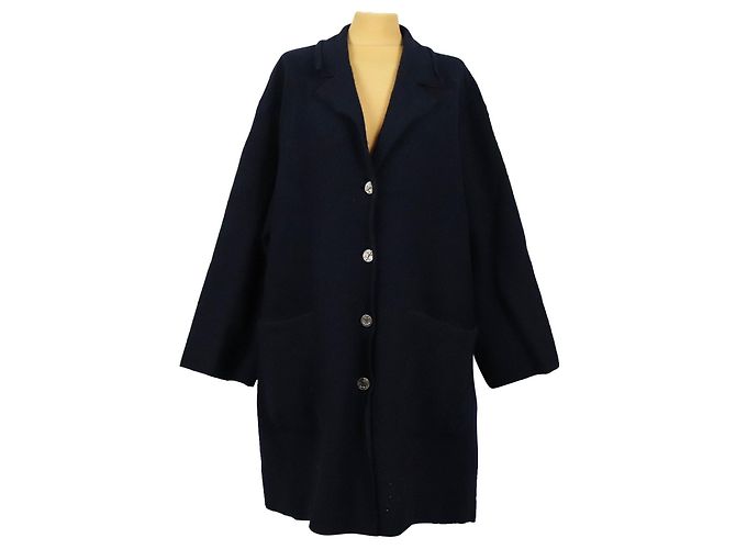 Laurèl Black Wool Coat XXL