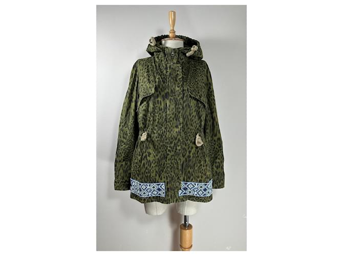 Autre Marque Jackets Green Khaki Cotton Elastane  ref.1152017