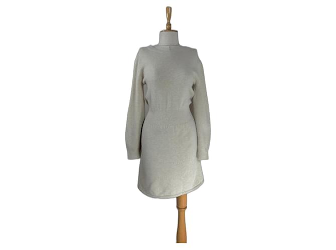 Theory Robes Cachemire Beige  ref.1152025