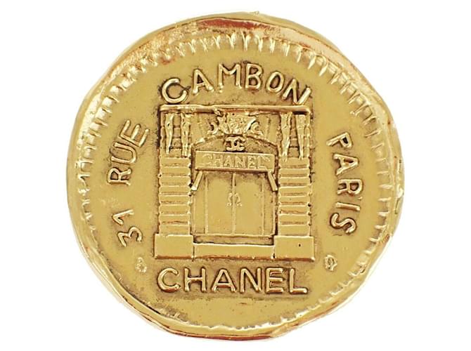 Chanel Cambon Golden Vergoldet  ref.1152141