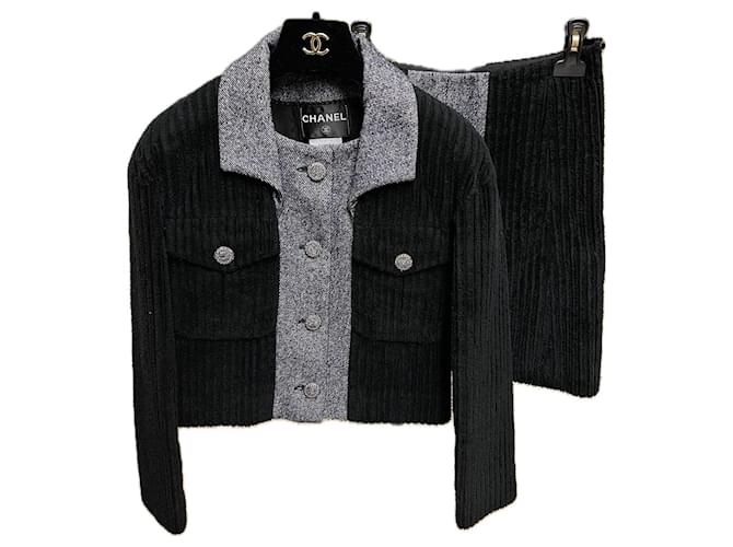 Neuer Chanel-Anzug aus Jacke und Rock Mehrfarben Tweed  ref.1152143