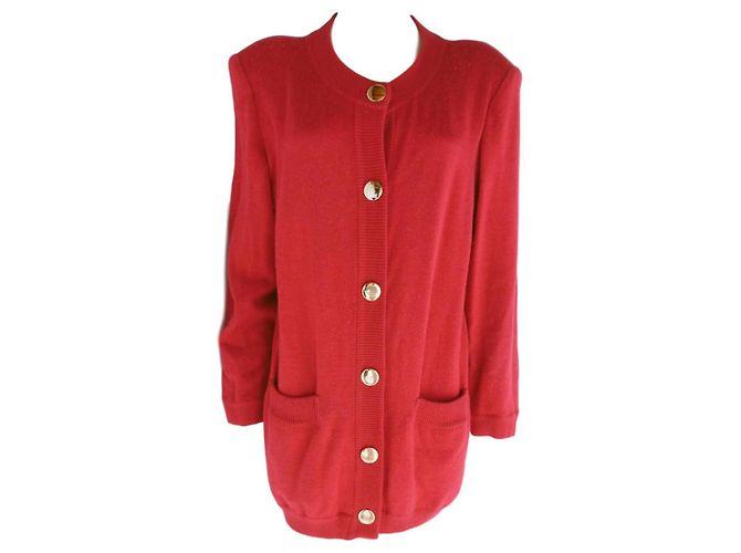 Yves Saint Laurent Coats, Outerwear Red 