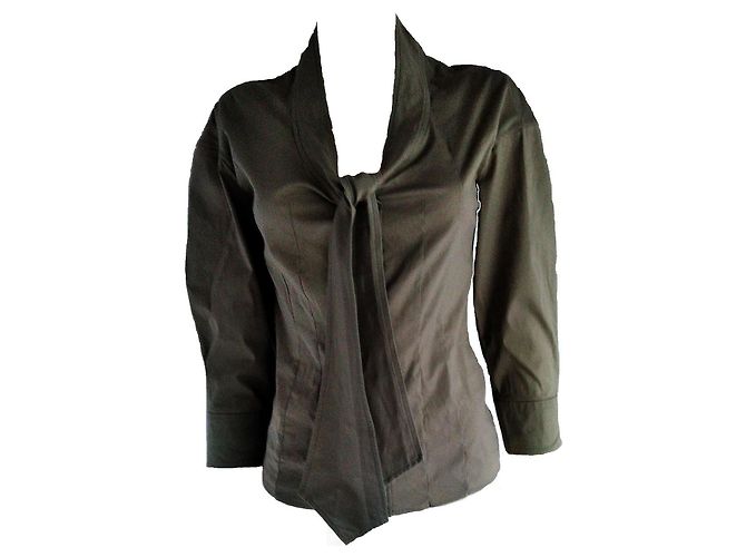 Yves Saint Laurent Tops Caqui