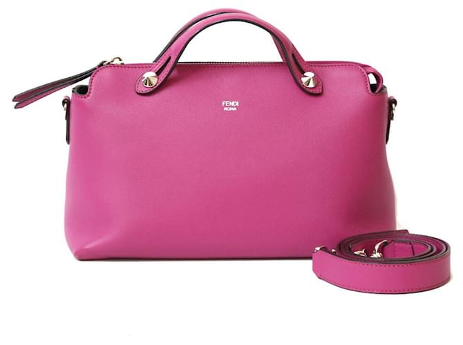 Fendi By The Way Rosa Couro  ref.1152267