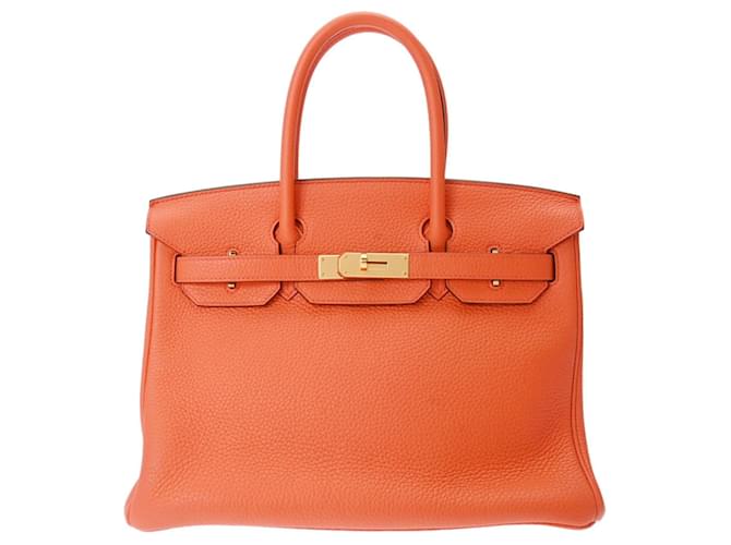 Hermès HERMES BIRKIN 30 Orange Leather  ref.1152297