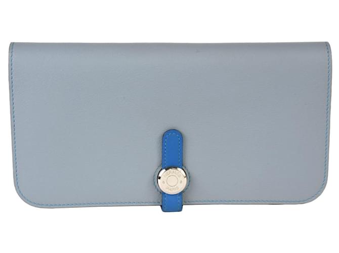 Hermès Dogon Blue Leather  ref.1152439