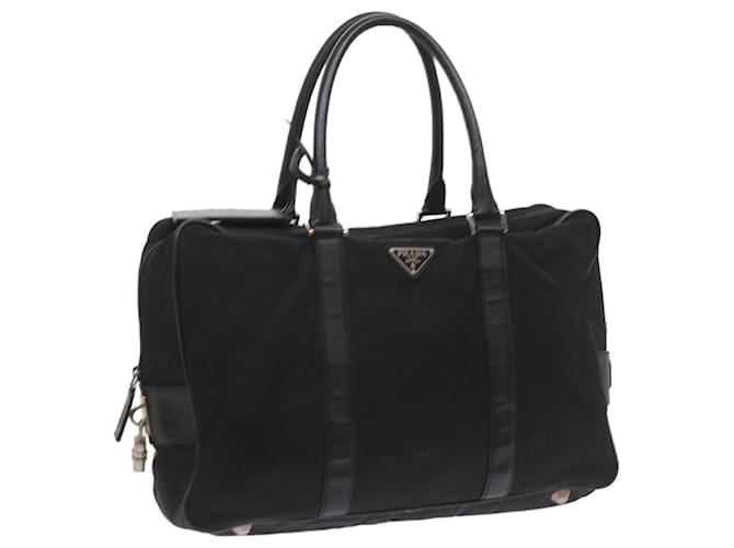 PRADA Hand Bag Nylon Black Auth bs10223  ref.1152487