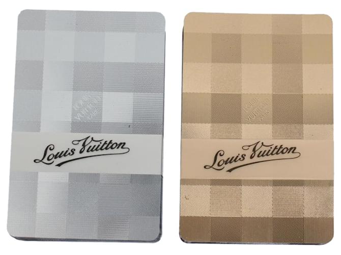 LOUIS VUITTON Playing Cards Gold Silver LV Auth 58595S Silvery Golden  ref.1152534