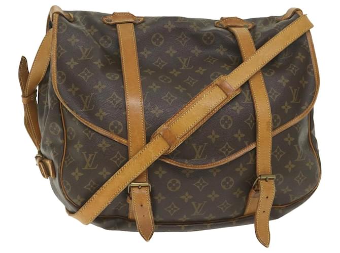 Louis Vuitton Monogram Saumur 43 Shoulder Bag M42252 LV Auth 58432 Cloth  ref.1152542