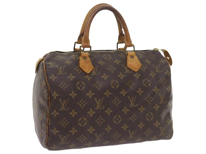 Louis Vuitton Monogram Speedy 30 Hand Bag M41526 LV Auth bs10119 Cloth  ref.1152564