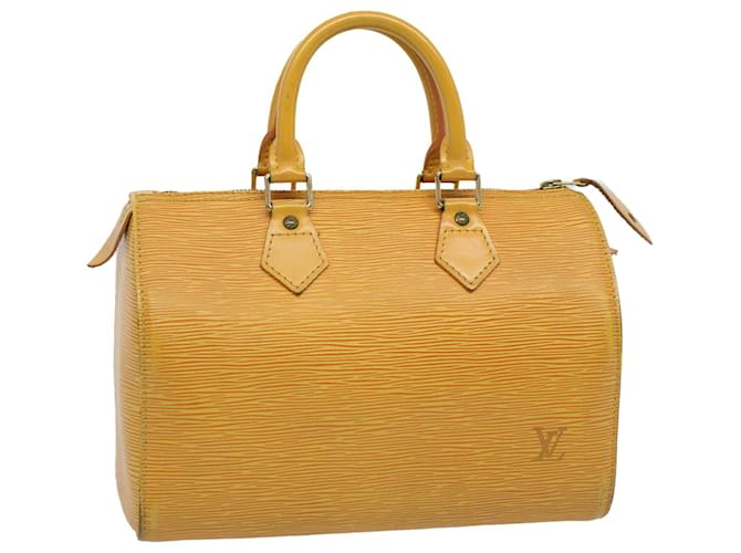 Louis Vuitton Epi Speedy 25 Handtasche Tassili Gelb M43019 LV Auth 59469 Leder  ref.1152579