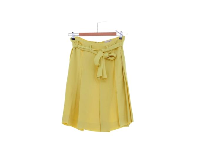 Céline Yellow skirt Synthetic  ref.1152663