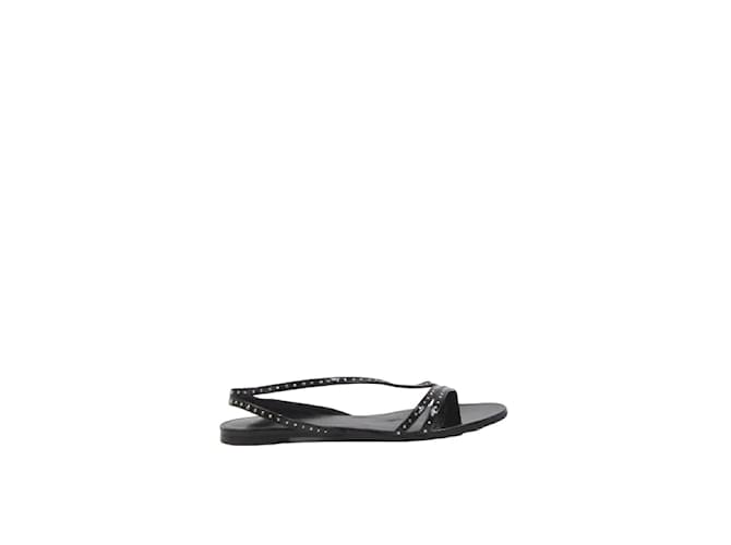 Céline Patent leather sandals Black  ref.1152678